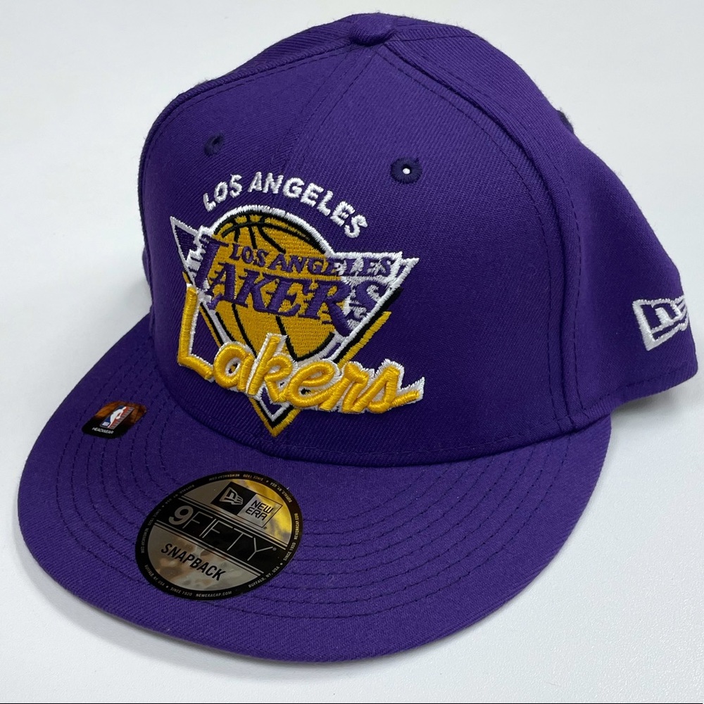 New Era Los Angeles Lakers Snapback Hat NBA Purple 75 Year LA Basketball